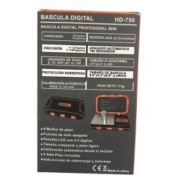 BÁSCULA DIGITAL DE PRECISIÓN HEADSHOT HD750