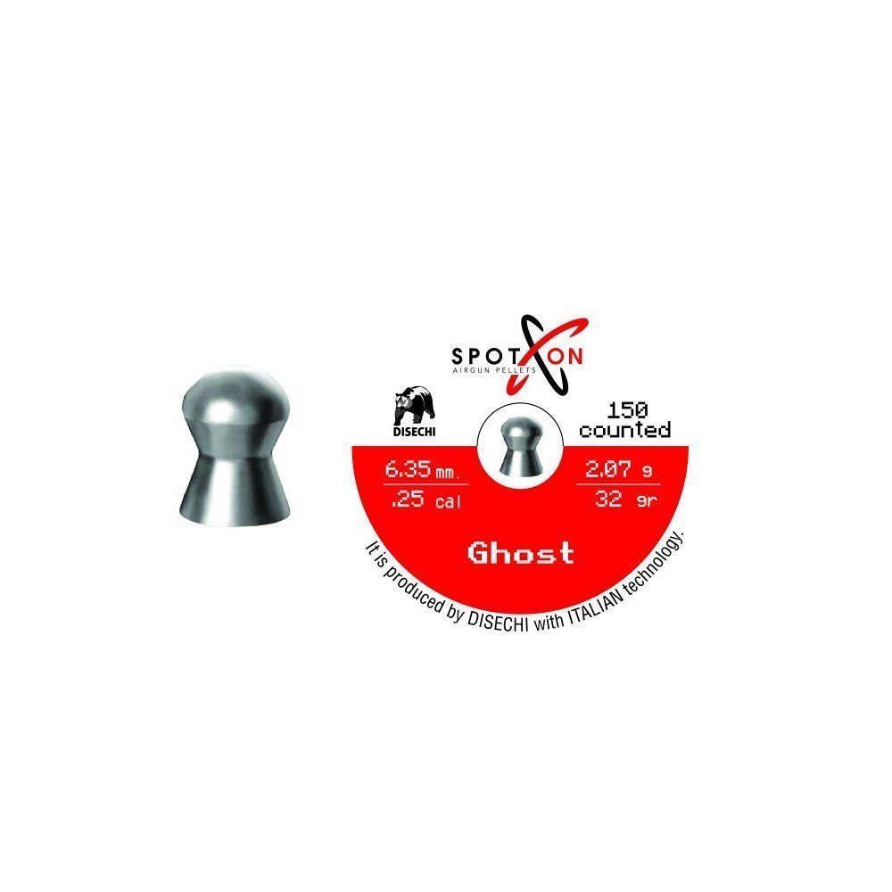 Balines SPOT ON GHOST - 6.35mm (.25) - 150 und.