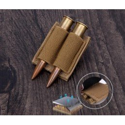 Portacartucho lateral Rifle adhesivo  coyote brown