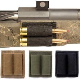 Portacartucho lateral Rifle adhesivo  negro