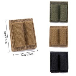 Portacartucho lateral Rifle adhesivo  negro