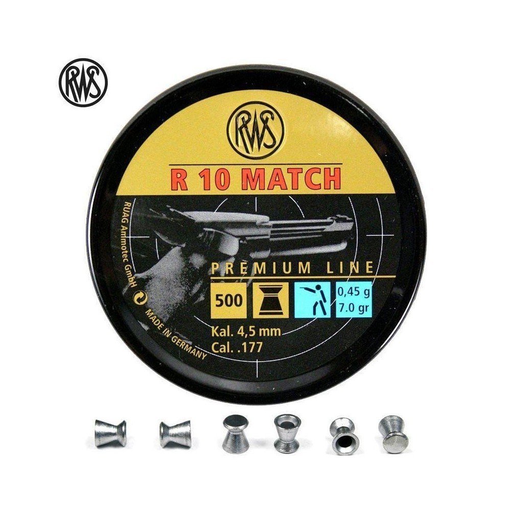 BALINES RWS R 10 MATCH PISTOLA - Lata 500