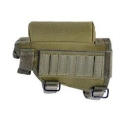 Carrillera cordura con portacartuchos - coyote