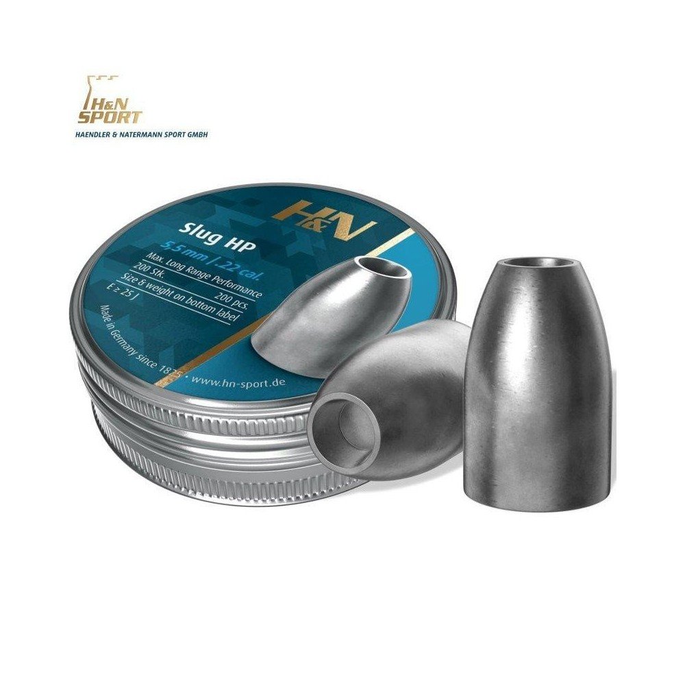 BALINES H&N SLUG HP II - 5,51 mm (.217) - 200 und.