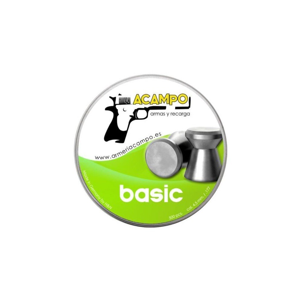 BALINES ARMERIA CAMPO BASIC- 4.50MM (.177) - 500 und.