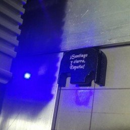 TAPETA TRASERA GLOCK ALUMINIO - Gen 1 a 4