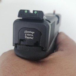 TAPETA TRASERA GLOCK ALUMINIO - Gen 1 a 4