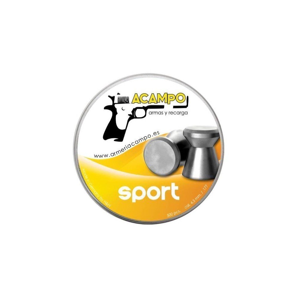 BALINES ARMERIA CAMPO SPORT - 4,5mm (.177) - 500 und.
