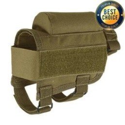 Carrillera cordura con portacartuchos - coyote