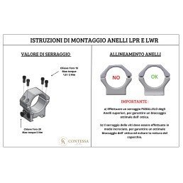 Anillas Desmontables CONTESSA LWR - 30MM - Bajas