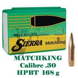 Puntas SIERRA Cal. 30 - 168 g HPBT 2200 Puntas SIERRA Cal. 30 - 168 g HPBT 2200