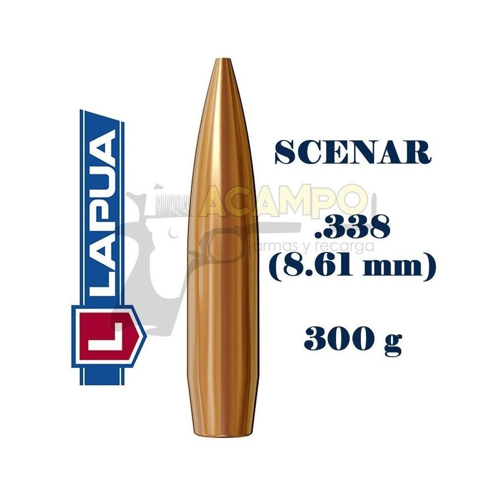Puntas LAPUA SCENAR - Cal .338 (8,61mm) - 300 g