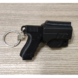 Llavero  Mini Pistola y Funda