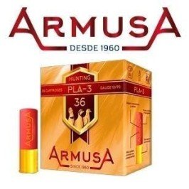 Cartucho ARMUSA PLA-3 36 - Cal. 12 - Caja de 25 und.