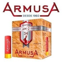 Cartucho ARMUSA AM-2 DISPERSANTE 34 - Cal. 12 - Caja de 25 und.