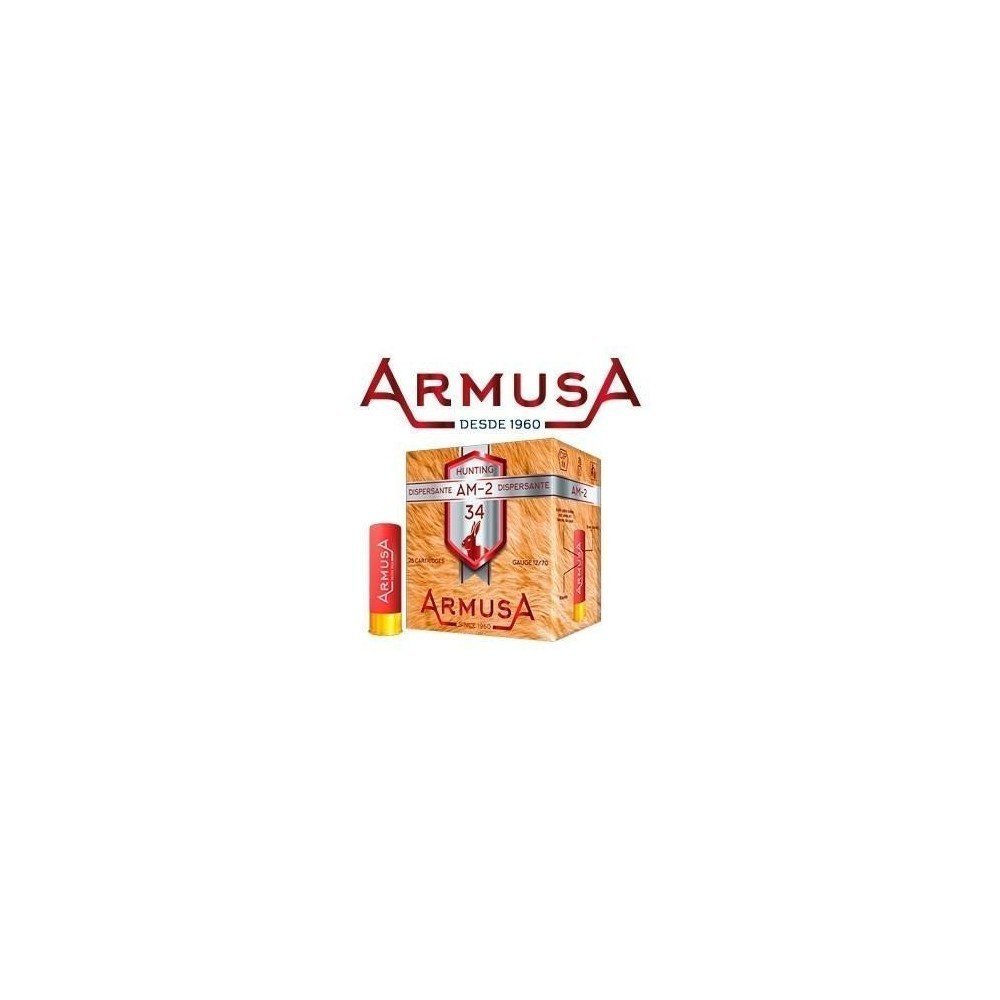Cartucho ARMUSA AM-2 DISPERSANTE 34 - Cal. 12 - Caja de 25 und.