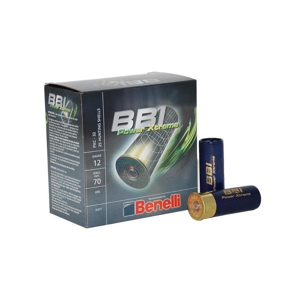 Cartucho BBI POWER EXTREME 36 - Cal. 12 - Caja de 25 und.