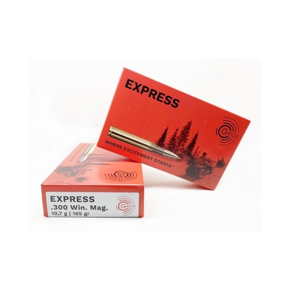 Municion Geco Express 300WM en 165grs.